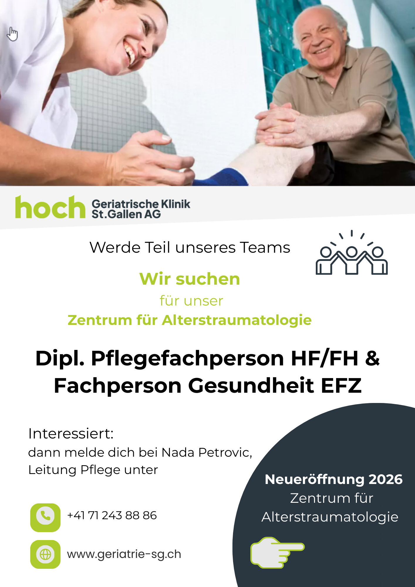 Neueröffnung Zentrum für Alterstraumatologie 